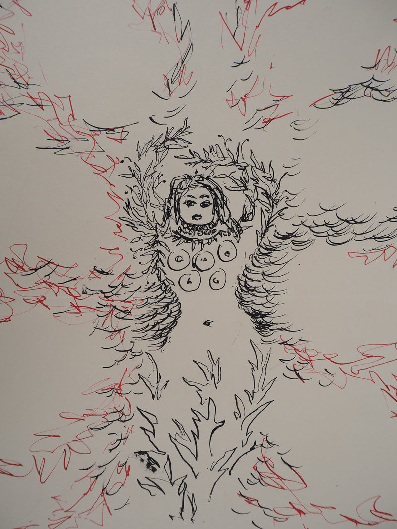 Natalia GONTCHAROVA : Essence féminine de la fécondité, Dessin original