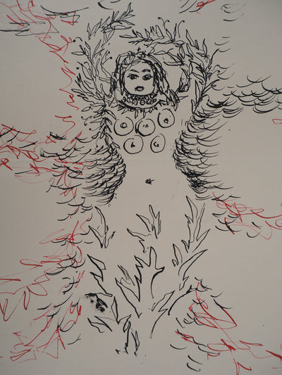 Natalia GONTCHAROVA : Essence féminine de la fécondité, Dessin original
