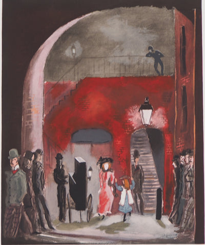 André DIGNIMONT : La ruelle, Lithographie originale (photo de détail 2) - Crédit photo : Galerie Art.Paris