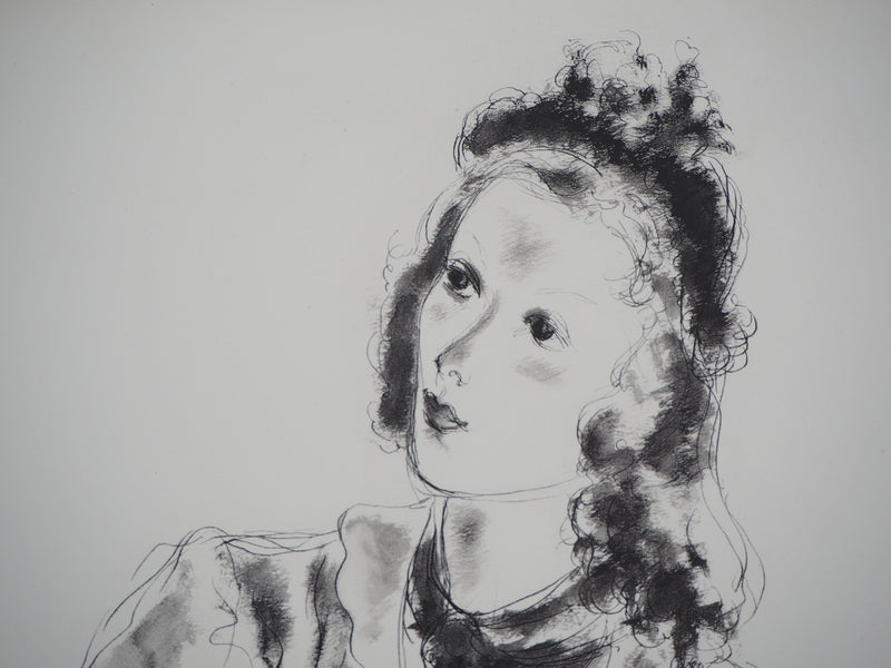 André DIGNIMONT : La jeune fille, Lithographie originale (photo de détail 3) - Crédit photo : Galerie Art.Paris