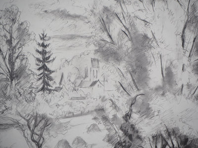 André DIGNIMONT : Parc de l'Ile de France, Lithographie originale (photo de détail 3) - Crédit photo : Galerie Art.Paris