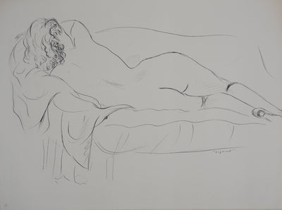 André DIGNIMONT : Nu selon Vénus, Lithographie originale (vue générale) - Crédit photo : Galerie Art.Paris