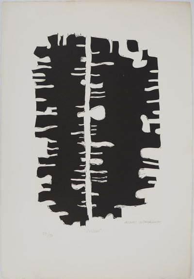 Jacques LE CHEVALLIER : Sillon, Gravure sur bois originale (vue générale) - Crédit photo : Galerie Art.Paris