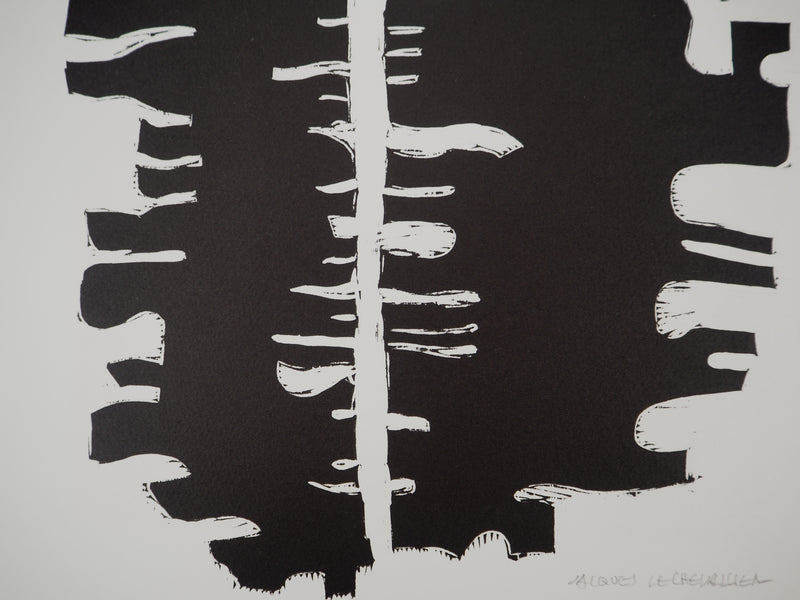 Jacques LE CHEVALLIER : Sillon, Gravure sur bois originale (photo de détail 3) - Crédit photo : Galerie Art.Paris