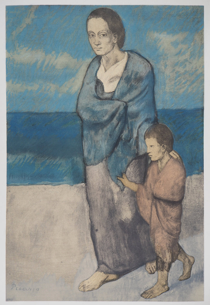 Pablo PICASSO : Mère et enfant, Lithographie originale (photo de détail 2) - Crédit photo : Galerie Art.Paris