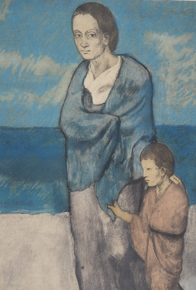 Pablo PICASSO : Mère et enfant, Lithographie originale (photo de détail 3) - Crédit photo : Galerie Art.Paris