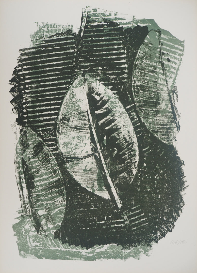 Max ERNST : Ficus Elastica, c., Lithographie originale (vue générale) - Crédit photo : Galerie Art.Paris