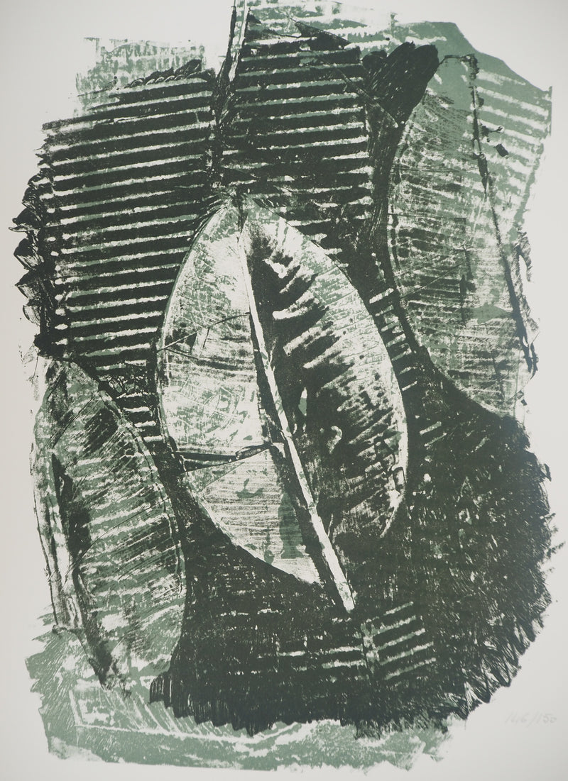 Max ERNST : Ficus Elastica, c., Lithographie originale (photo de détail 3) - Crédit photo : Galerie Art.Paris