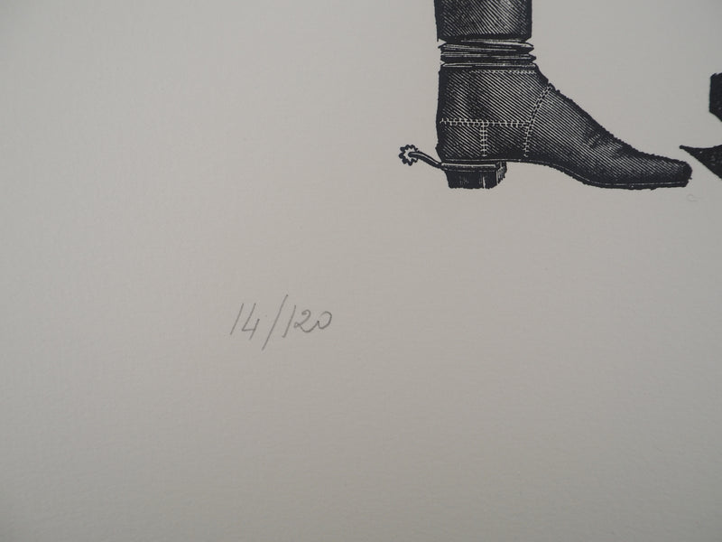 Max ERNST : Artiste chaussure et Statue de la Liberté, c., Lithographie originale (photo de détail 8) - Crédit photo : Galerie Art.Paris
