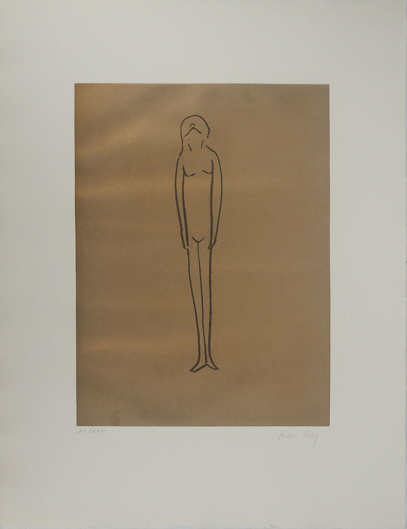 Man RAY : Silhouette féminine, Gravure originale (vue générale) - Crédit photo : Galerie Art.Paris