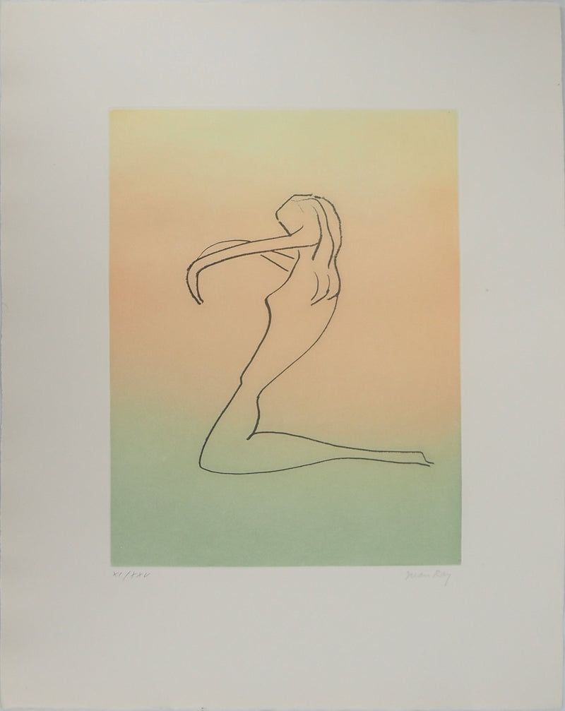 Man RAY : Légèreté du corps, Gravure originale (vue générale) - Crédit photo : Galerie Art.Paris