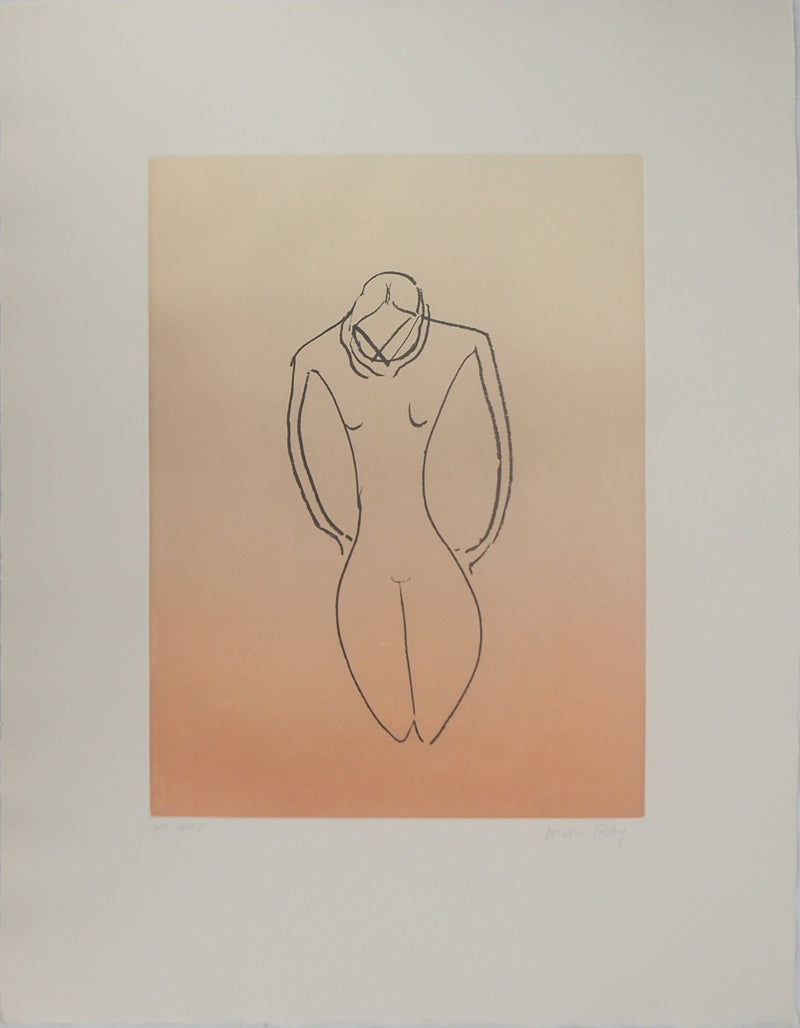 Man RAY : Solitude et réflexion, Gravure originale (vue générale) - Crédit photo : Galerie Art.Paris