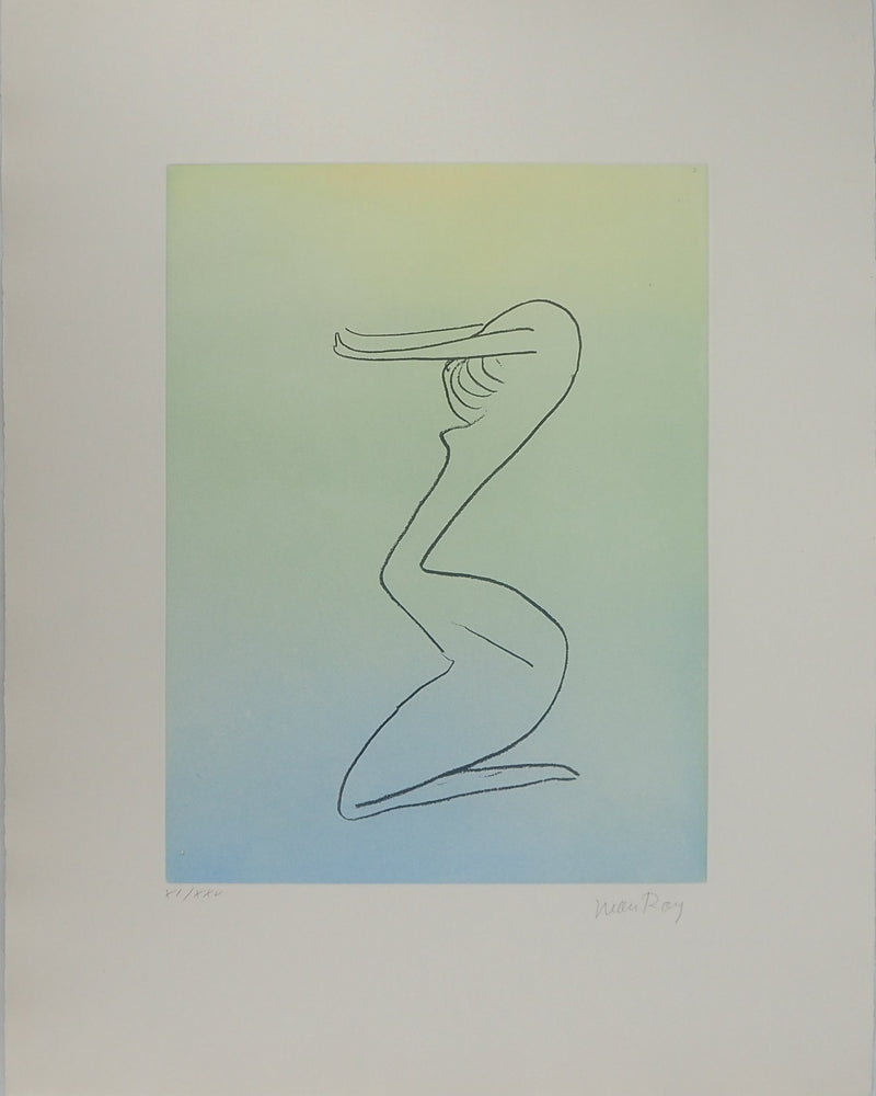 Man RAY : Elan du corps, Gravure originale (vue générale) - Crédit photo : Galerie Art.Paris