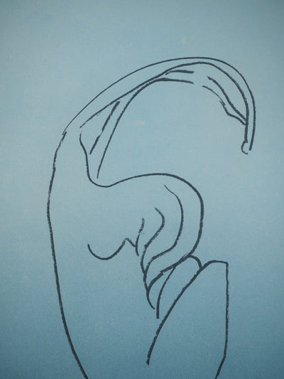 Man RAY : Silhouette recroquevillée, Gravure originale (photo de détail 4) - Crédit photo : Galerie Art.Paris