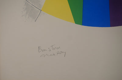 Man RAY : Composition abstraite, Lithographie originale (photo de détail 2) - Crédit photo : Galerie Art.Paris