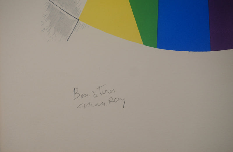 Man RAY : Composition abstraite, Lithographie originale (photo de détail 2) - Crédit photo : Galerie Art.Paris