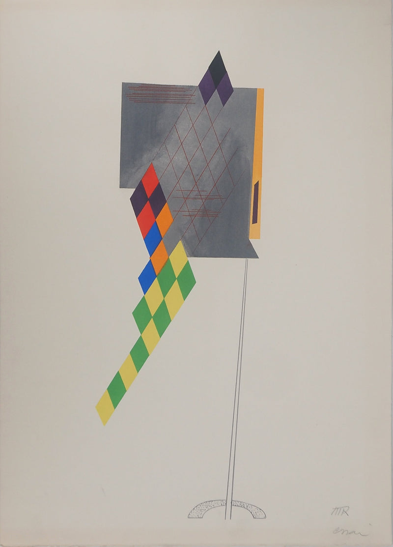 Man RAY : Cerf-volant, Lithographie originale (vue générale) - Crédit photo : Galerie Art.Paris