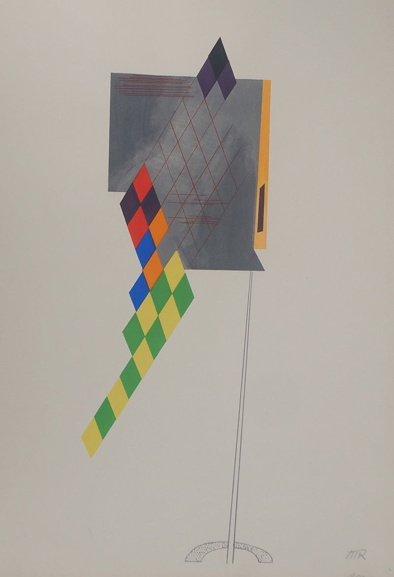 Man RAY : Cerf-volant, Lithographie originale (photo de détail 3) - Crédit photo : Galerie Art.Paris