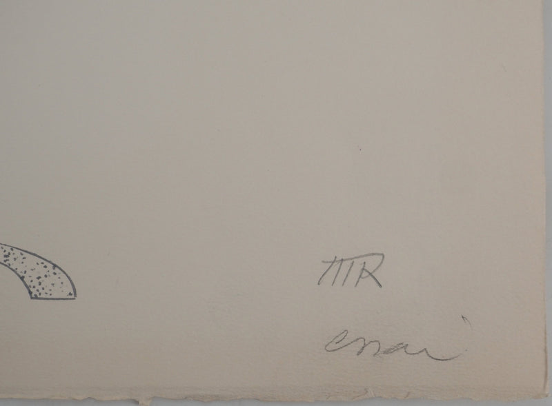 Man RAY : Cerf-volant, Lithographie originale (photo de détail 2) - Crédit photo : Galerie Art.Paris