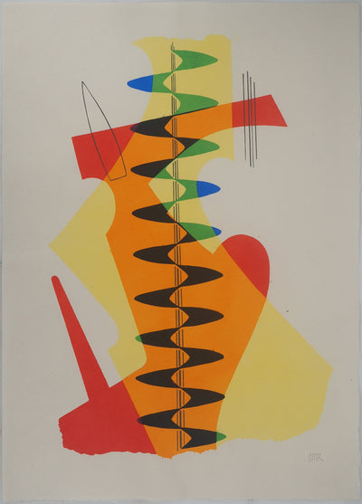Man RAY : Fusion colorée, Lithographie originale (vue générale) - Crédit photo : Galerie Art.Paris