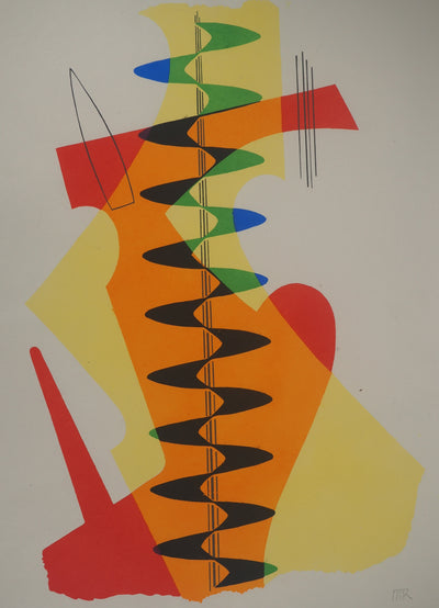 Man RAY : Fusion colorée, Lithographie originale (photo de détail 3) - Crédit photo : Galerie Art.Paris
