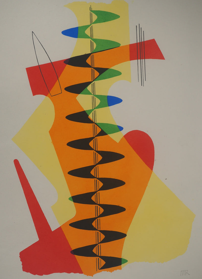 Man RAY : Fusion colorée, Lithographie originale (photo de détail 3) - Crédit photo : Galerie Art.Paris