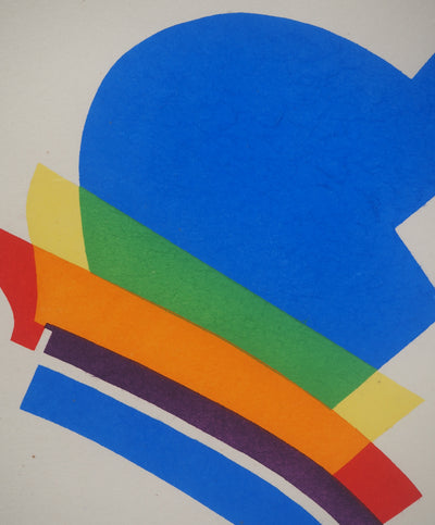Man RAY : Composition au parapluie, Lithographie originale (photo de détail 6) - Crédit photo : Galerie Art.Paris