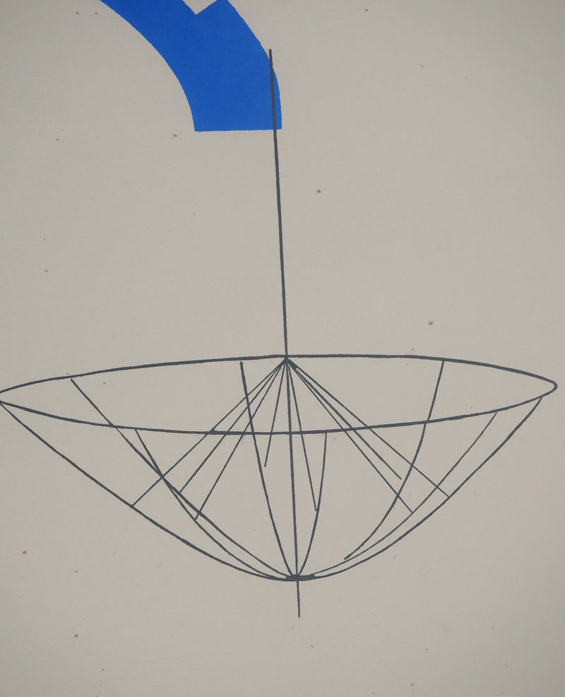 Man RAY : Composition au parapluie, Lithographie originale (photo de détail 4) - Crédit photo : Galerie Art.Paris