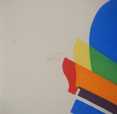 Man RAY : Composition au parapluie, Lithographie originale (photo de détail 5) - Crédit photo : Galerie Art.Paris