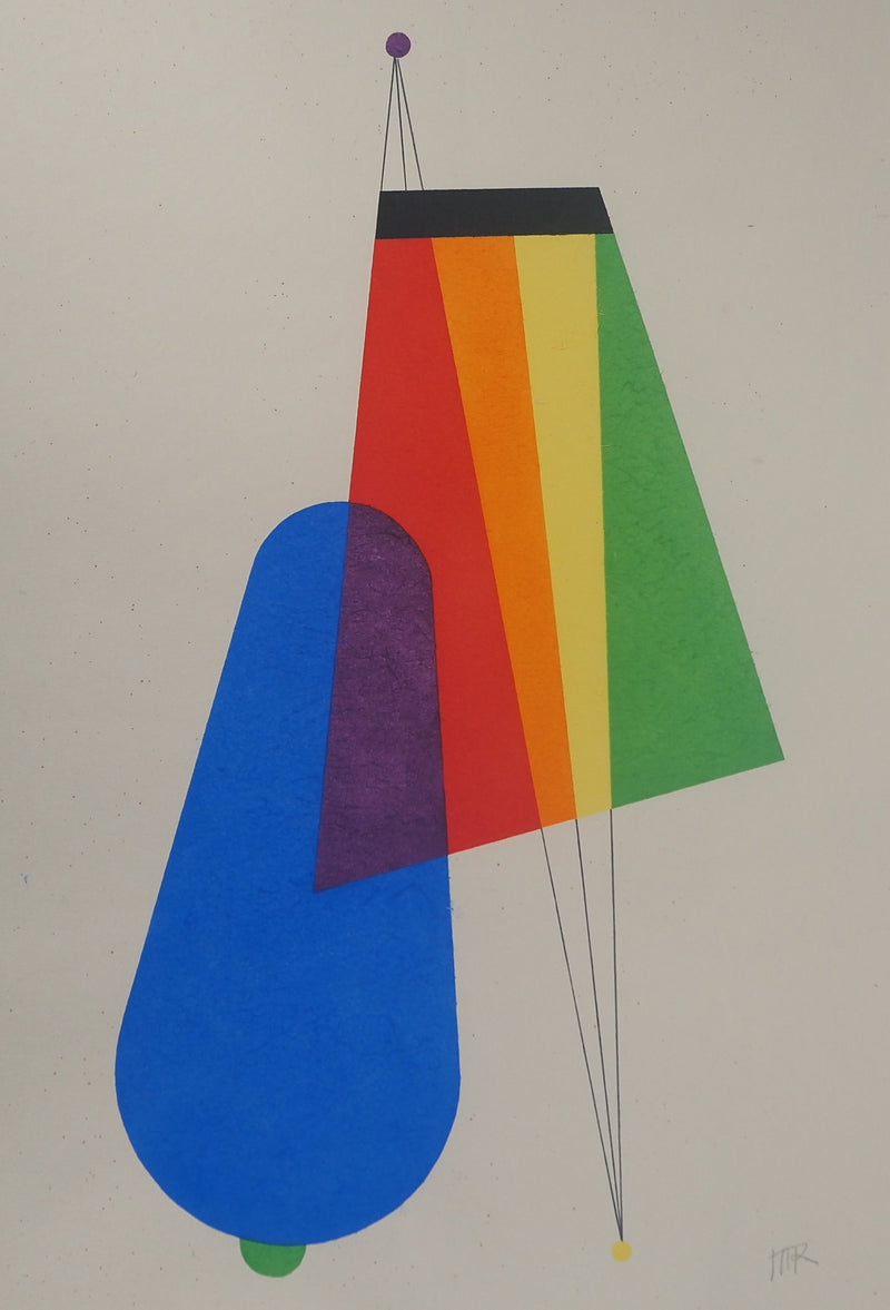 Man RAY : Longue distance, Lithographie originale (photo de détail 3) - Crédit photo : Galerie Art.Paris