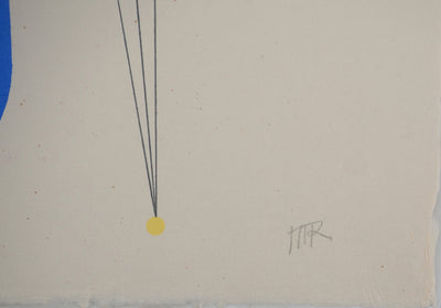 Man RAY : Longue distance, Lithographie originale (photo de détail 2) - Crédit photo : Galerie Art.Paris