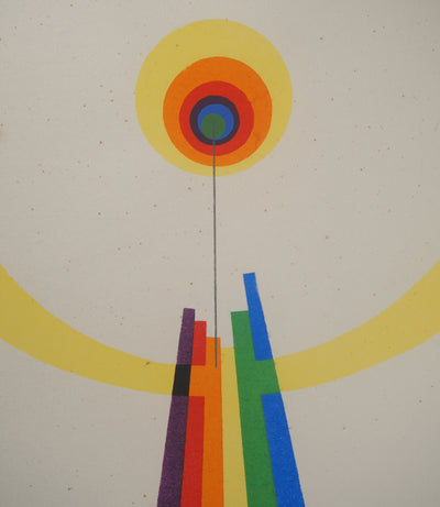 Man RAY : Mime en couleurs, Lithographie originale (photo de détail 4) - Crédit photo : Galerie Art.Paris