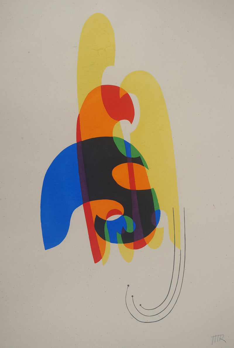 Man RAY : Figures colorées, Lithographie originale (photo de détail 3) - Crédit photo : Galerie Art.Paris