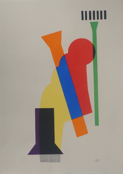 Man RAY : Figure abstraite, Lithographie originale (vue générale) - Crédit photo : Galerie Art.Paris