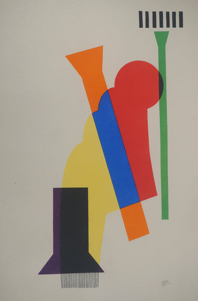 Man RAY : Figure abstraite, Lithographie originale (photo de détail 3) - Crédit photo : Galerie Art.Paris