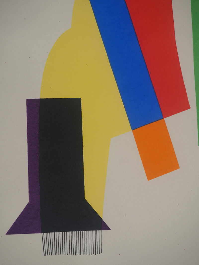 Man RAY : Figure abstraite, Lithographie originale (photo de détail 5) - Crédit photo : Galerie Art.Paris