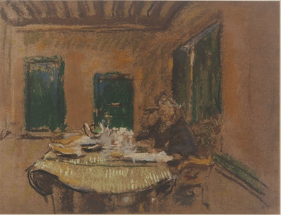 Edouard VUILLARD : Madame Vuillard à table, Lithographie originale (vue générale) - Crédit photo : Galerie Art.Paris
