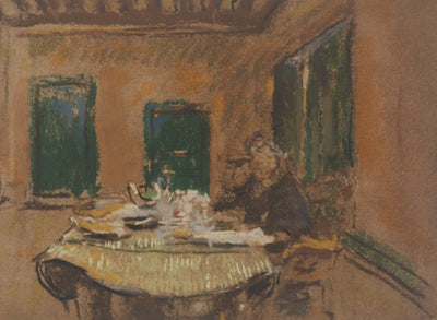 Edouard VUILLARD : Madame Vuillard à table, Lithographie originale (photo de détail 3) - Crédit photo : Galerie Art.Paris