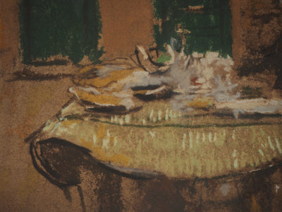 Edouard VUILLARD : Madame Vuillard à table, Lithographie originale (photo de détail 5) - Crédit photo : Galerie Art.Paris