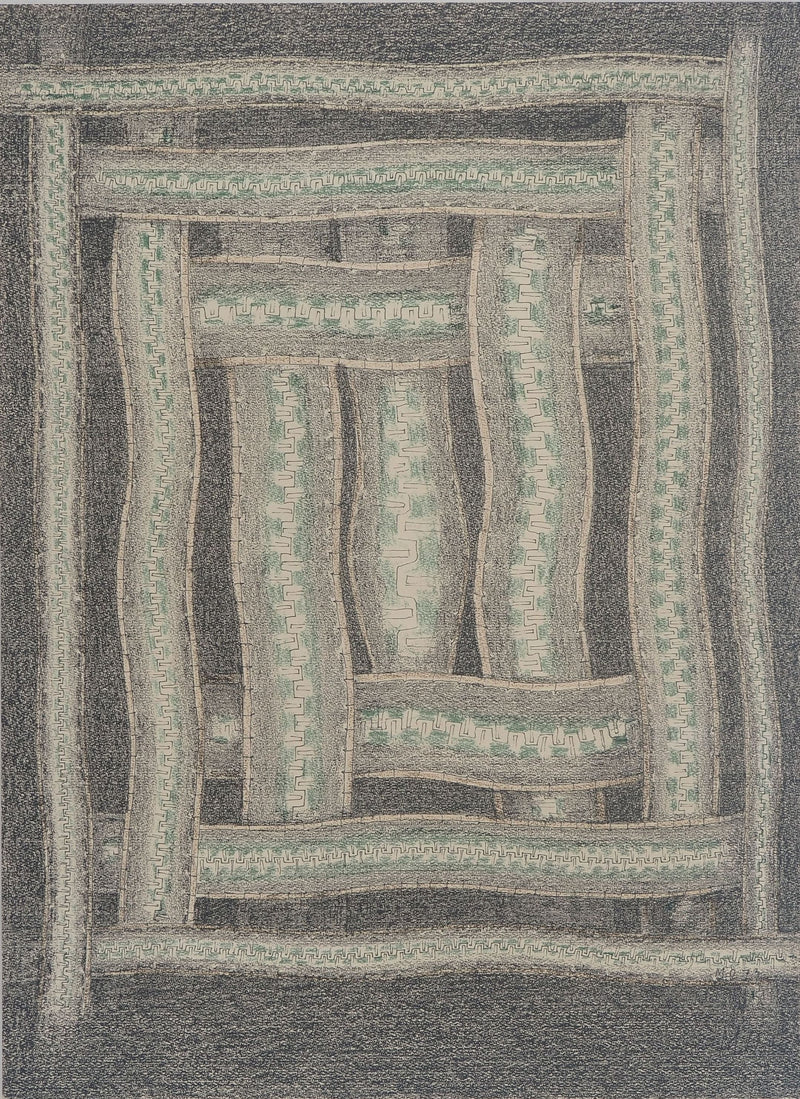 Meret OPPENHEIM : Spirale, Serpent dans un rectangle, Lithographie originale (photo de détail 3) - Crédit photo : Galerie Art.Paris