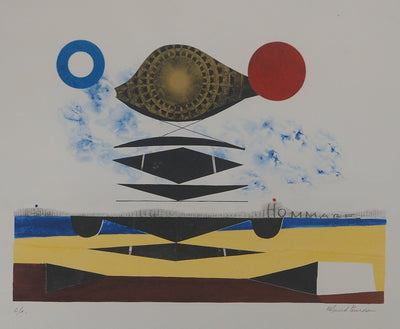 Roland PENROSE : Hommage à Man Ray, Lithographie originale (photo de détail 3) - Crédit photo : Galerie Art.Paris