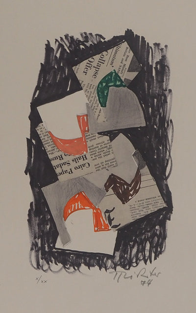 Hans RICHTER : Faits divers, Lithographie originale (vue générale) - Crédit photo : Galerie Art.Paris
