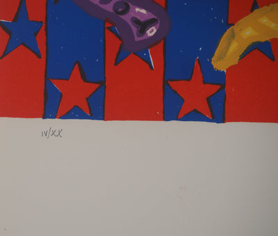 Bill COPLEY : Hommage à Man Ray (Can't cheat an honest man), Lithographie originale (photo de détail 7) - Crédit photo : Galerie Art.Paris