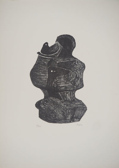 Henry MOORE : Mother and Child, Lithographie originale (photo de détail 3) - Crédit photo : Galerie Art.Paris
