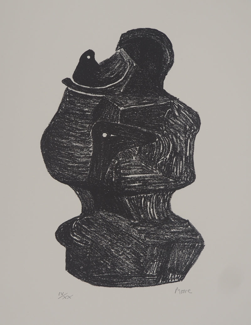 Henry MOORE : Mother and Child, Lithographie originale (vue générale) - Crédit photo : Galerie Art.Paris