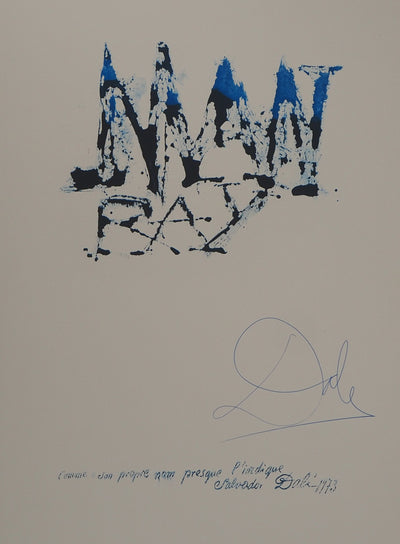 Salvador DALI : Hommage à Man Ray, Lithographie originale (photo de détail 3) - Crédit photo : Galerie Art.Paris