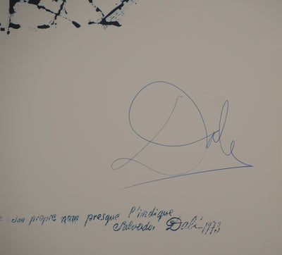 Salvador DALI : Hommage à Man Ray, Lithographie originale (photo de détail 2) - Crédit photo : Galerie Art.Paris