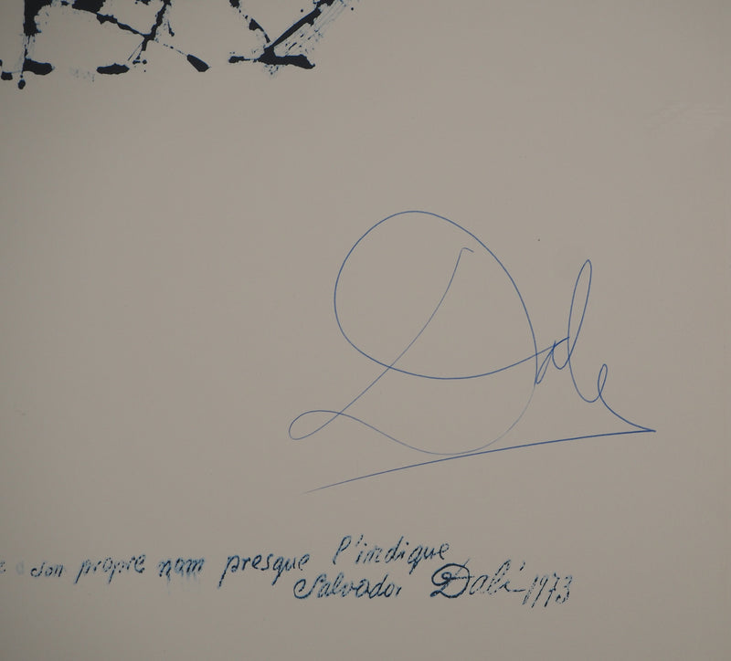 Salvador DALI : Hommage à Man Ray, Lithographie originale (photo de détail 2) - Crédit photo : Galerie Art.Paris