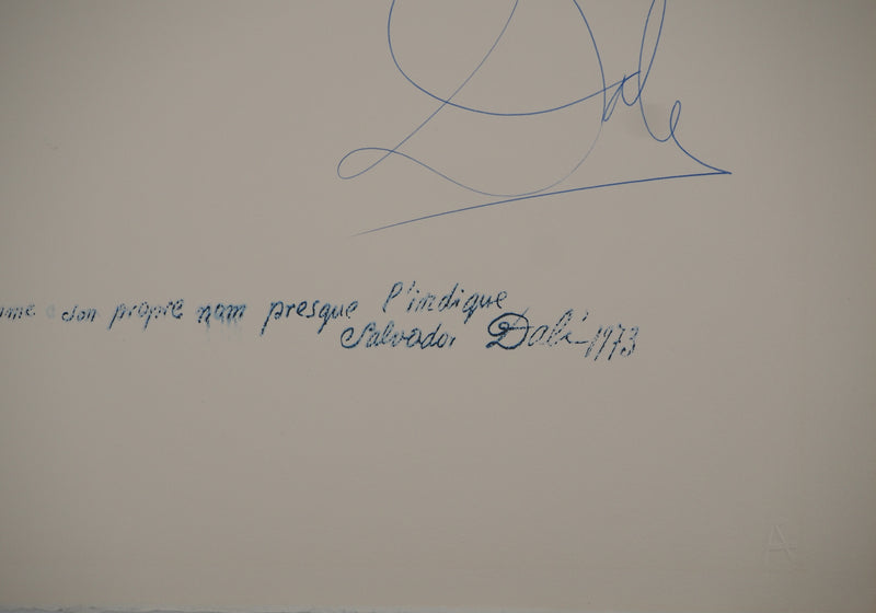 Salvador DALI : Hommage à Man Ray, Lithographie originale (photo de détail 6) - Crédit photo : Galerie Art.Paris