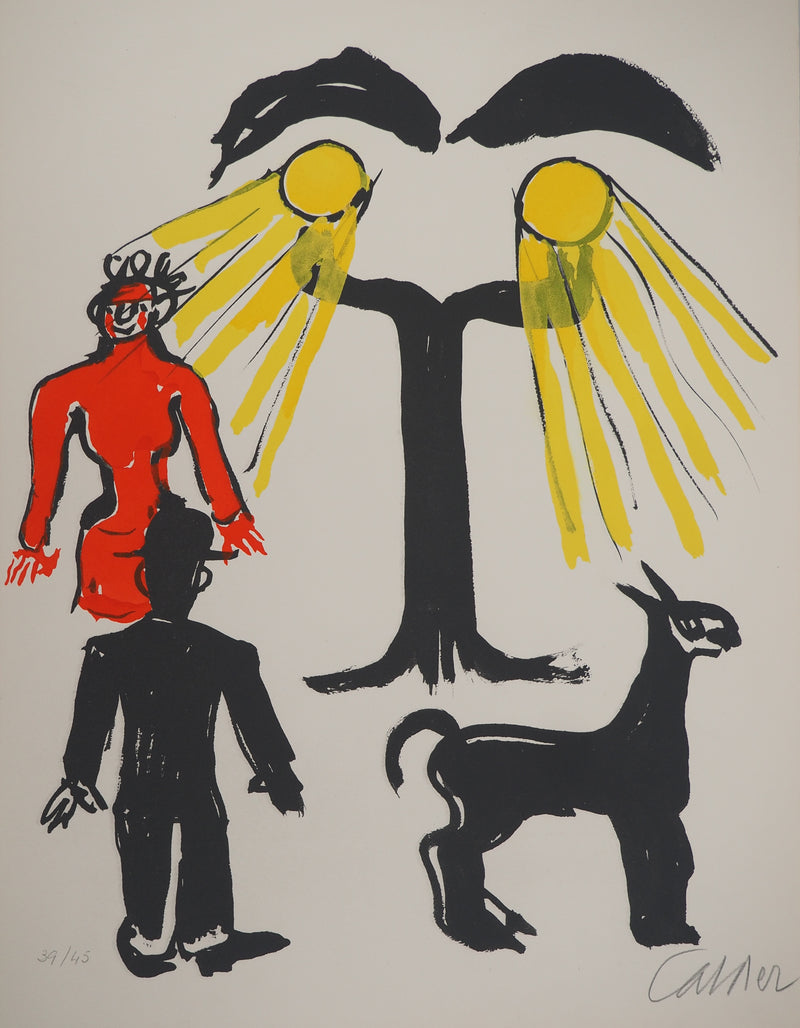 Alexander CALDER : Hollywood : Hommage au Cinéma, Lithographie originale (photo de détail 3) - Crédit photo : Galerie Art.Paris